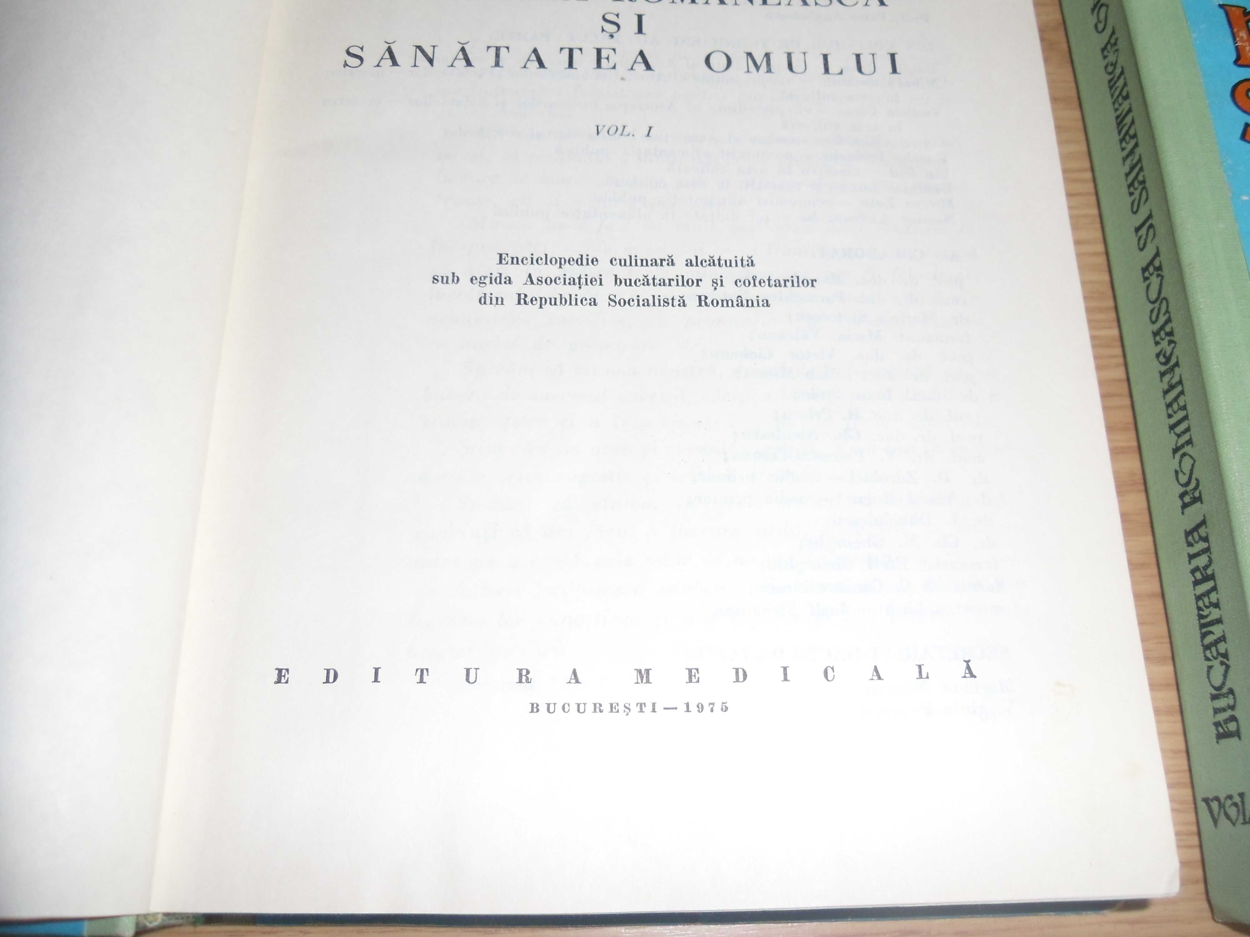 Bucataria romaneasca si sanatatea omului 2 vol