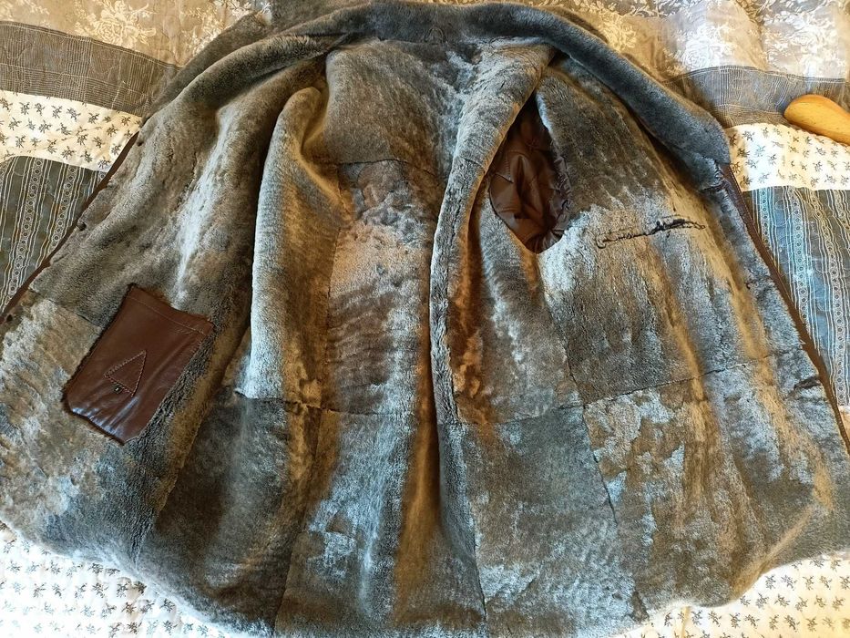 Cojoc bărbătesc, piele exterior și blană naturală interior