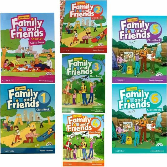 Доставка. Family and Friends 0-6 class book+workbook
