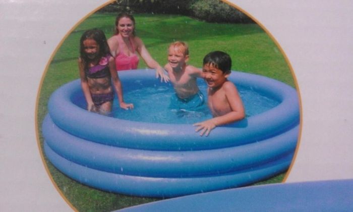 Piscina gonflabila cu 3 inele, Intex, diam. 168x38cm, noua, sigilata