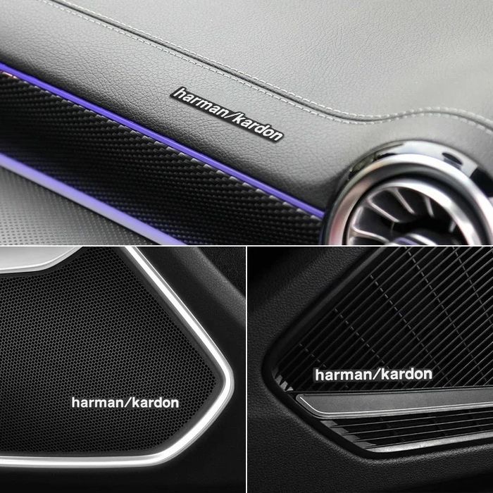 Emblema sticker Audio harman kardon Audi Bmw Renault Vw Kia Mercedes