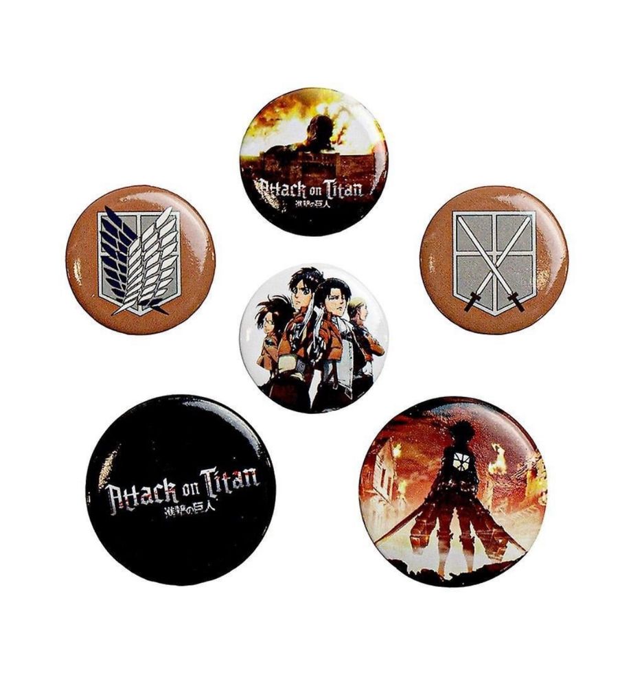 Фигурки на Ymir , значки и чаша от анимето Attack on titan