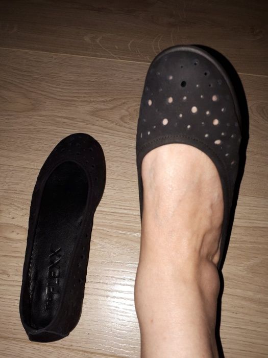 Pantofi balerini dama, Flexx, nepurtati, piele naturala, masura 36