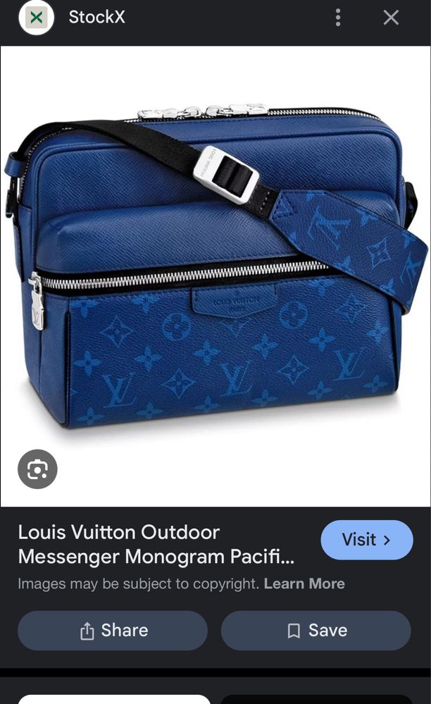 Louis Vuitton Outdoor Messenger Navy Blue