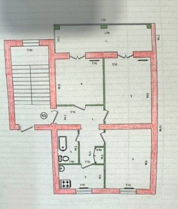 Продается 3/2/4 Чиланзар 1 квартал,Ор.Аллея Гагарина,Высокопотолочка