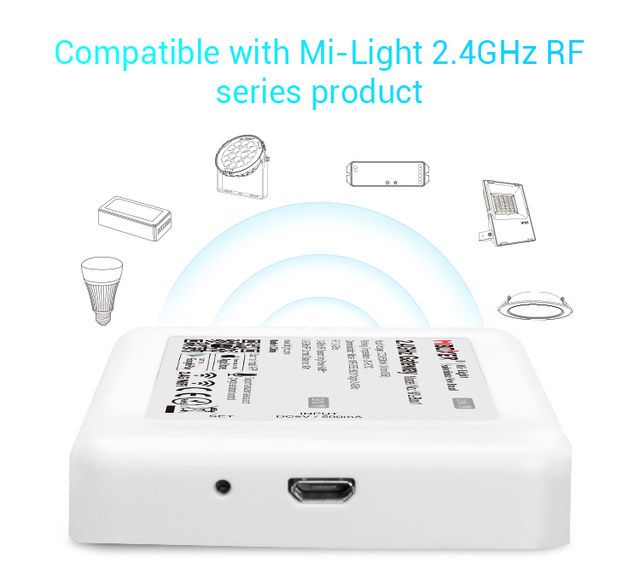 Milight Miboxer 2.4GHZ Gateway HUB WL-BOX1 ALEXA SI GOOGLE Smart Home