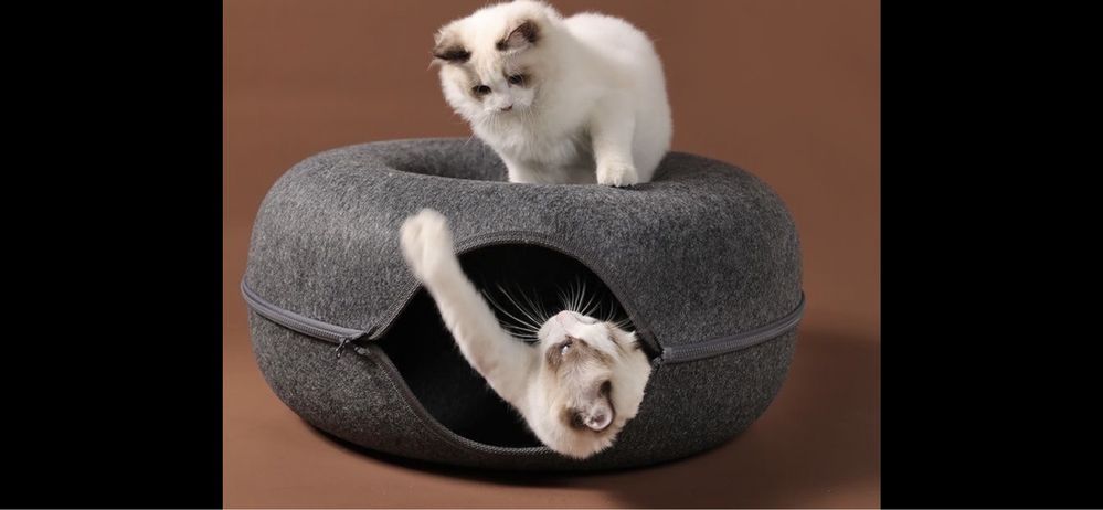 Тоннель для кошек - пончик большая