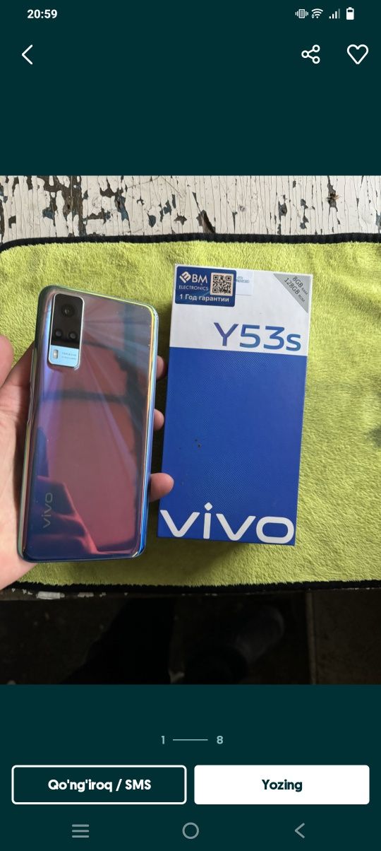 Telefon sotiladi Vivo Y 53 S. 8/128