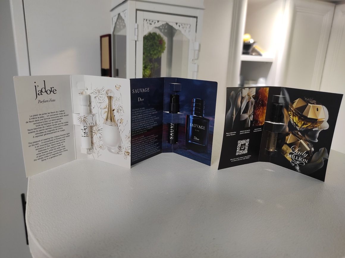 мостри на парфюми ,Pacco Rabane Ladu Milion,Dior Sauvaje,Dior Jadore