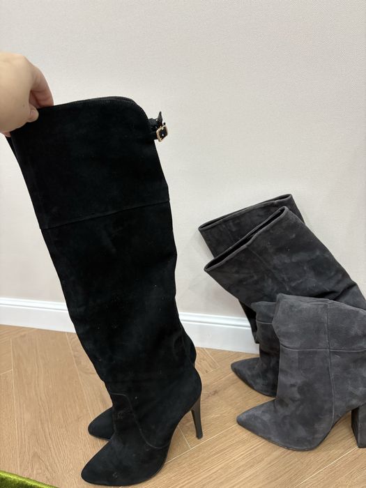 Девочки, продам 2 пары сапог, демисезонные, больше подойдут на вечера