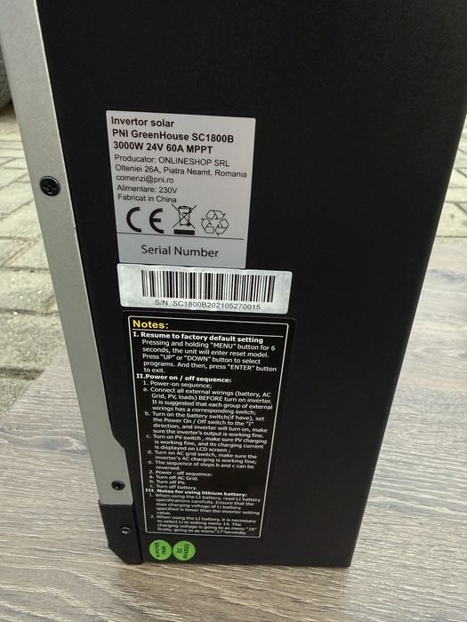 Invertor PNI Green House SC1800B