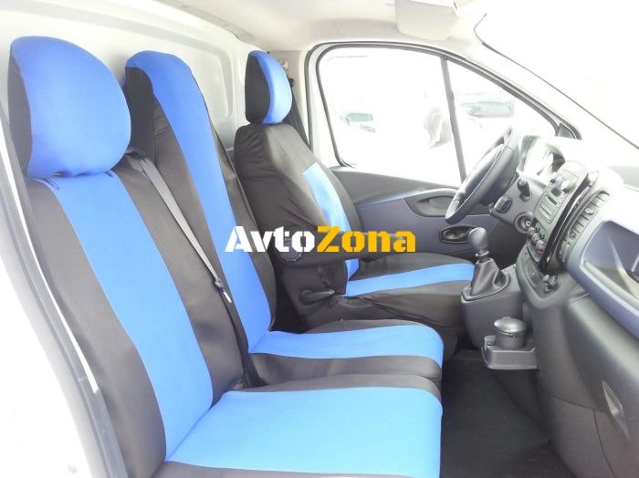 2+1 Калъфи тапицерия за предни седалки за Опел Виваро Opel Vivaro Рено