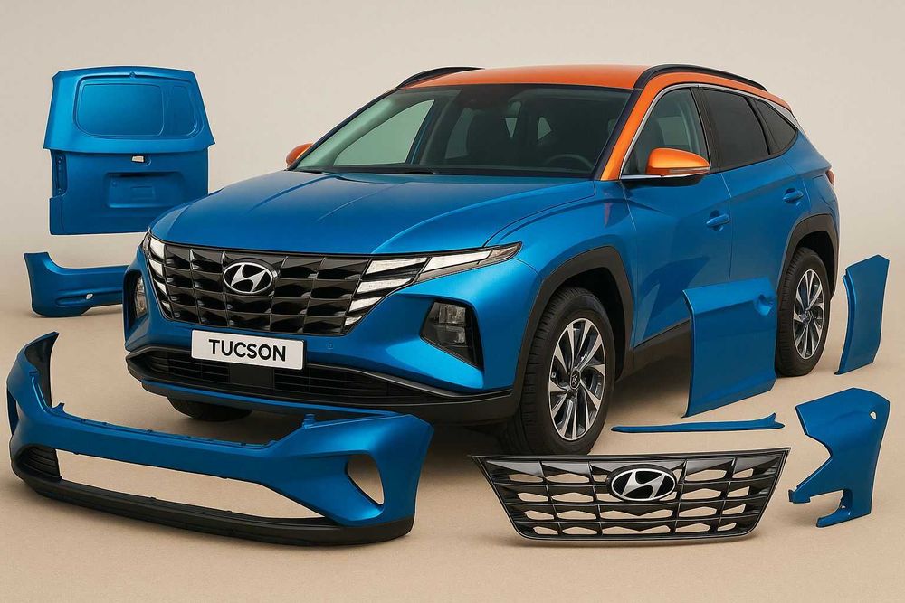 Запчасти Hyundai Tucson Бампер фара крыло капот решетка двери Туксон