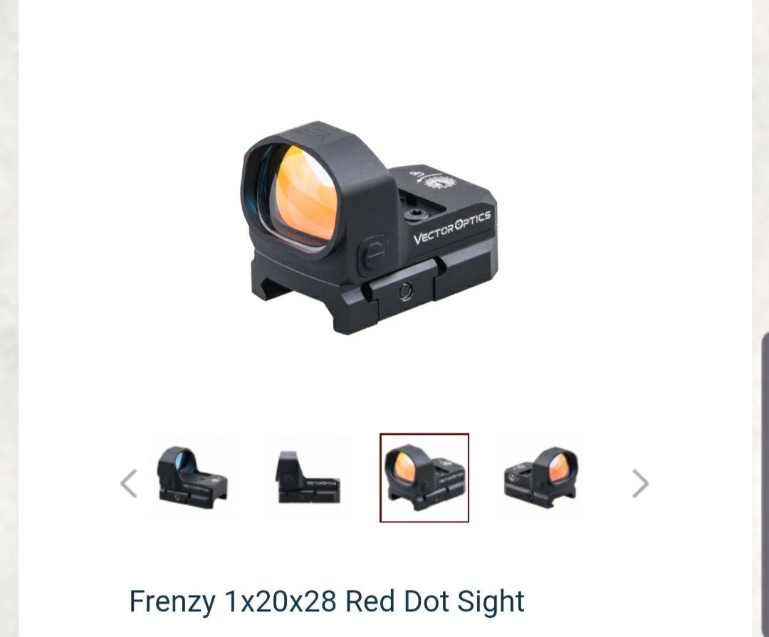 Red dot Vector Optics Frenzy 1-20-28 vanatoare