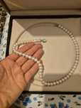Colier de perle, 40 cm, 8-9 mm, nou