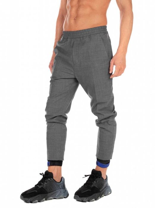 НОВ оригинални мъжки сив вълнен панталон DSQUARED2 размер 52 от Италия