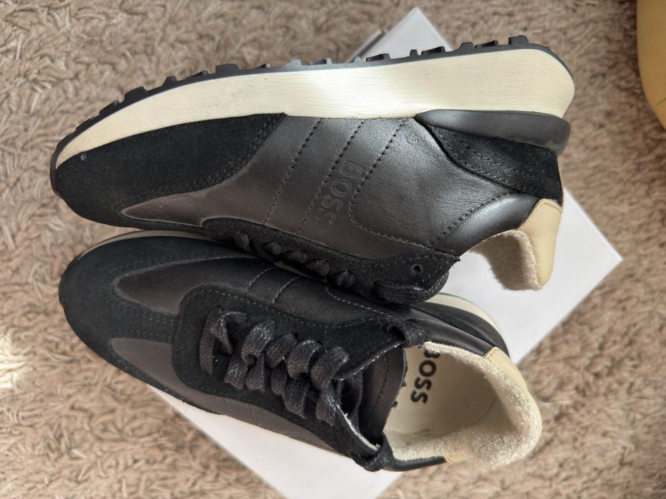 Обувки BOSS естествена кожа