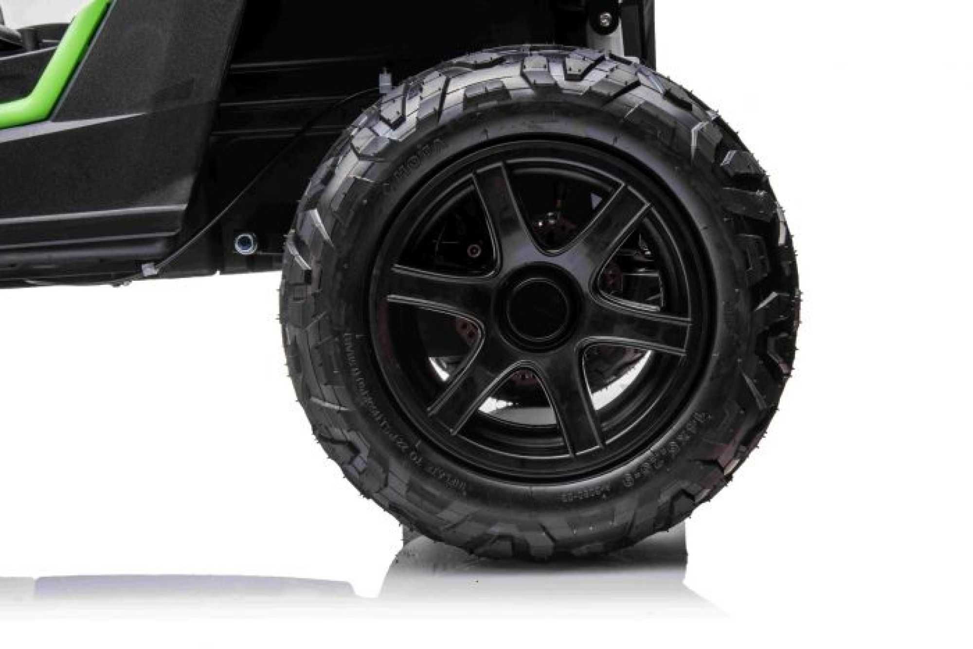 UTV electric copii 5-15 Ani Racing 032 cu 2 Locuri,100kg,15km/h Verde