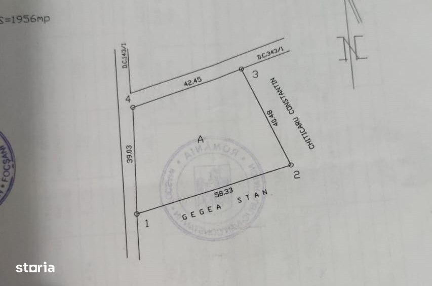 Teren intravilan, deschidere la 2 drumuri