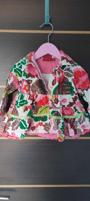 Лот есенни дрехи (рокли,яке) за бебе момиче 74см