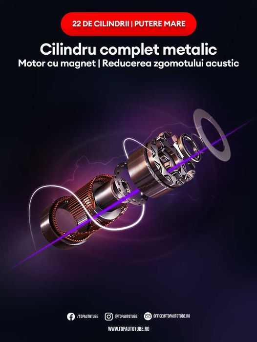 Compresor Aer Multifunctional, Portabil Cu Acumulator 6000mAh Wireless