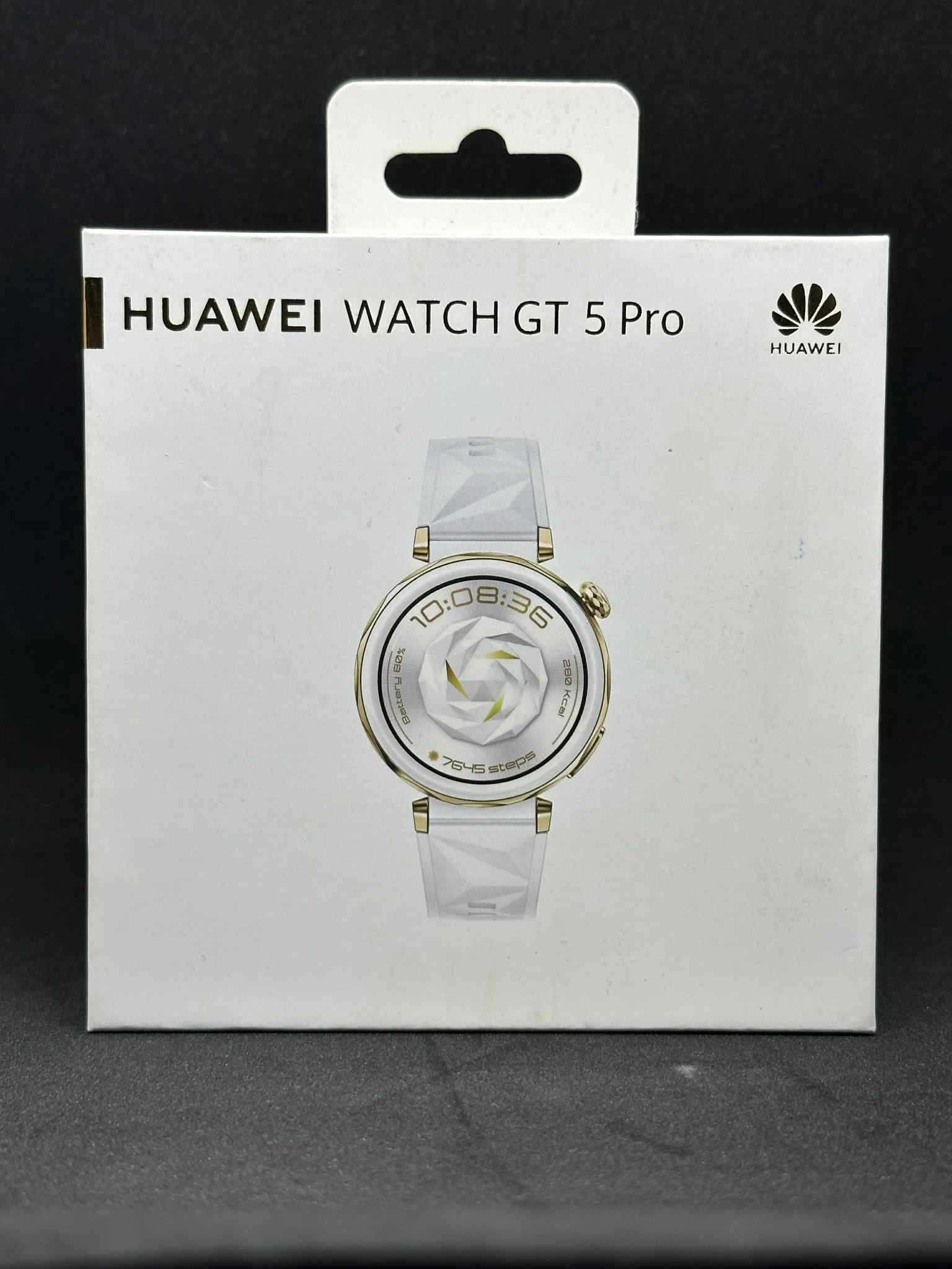 Смарт Часовник HUAWEI WATCH GT 5 Pro 42mm White /  Перфектен