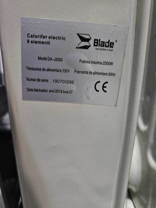 Calorifer electric 2000w ca nou