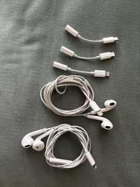 Casti Apple lightning 3buc + 3 adaptoare jack