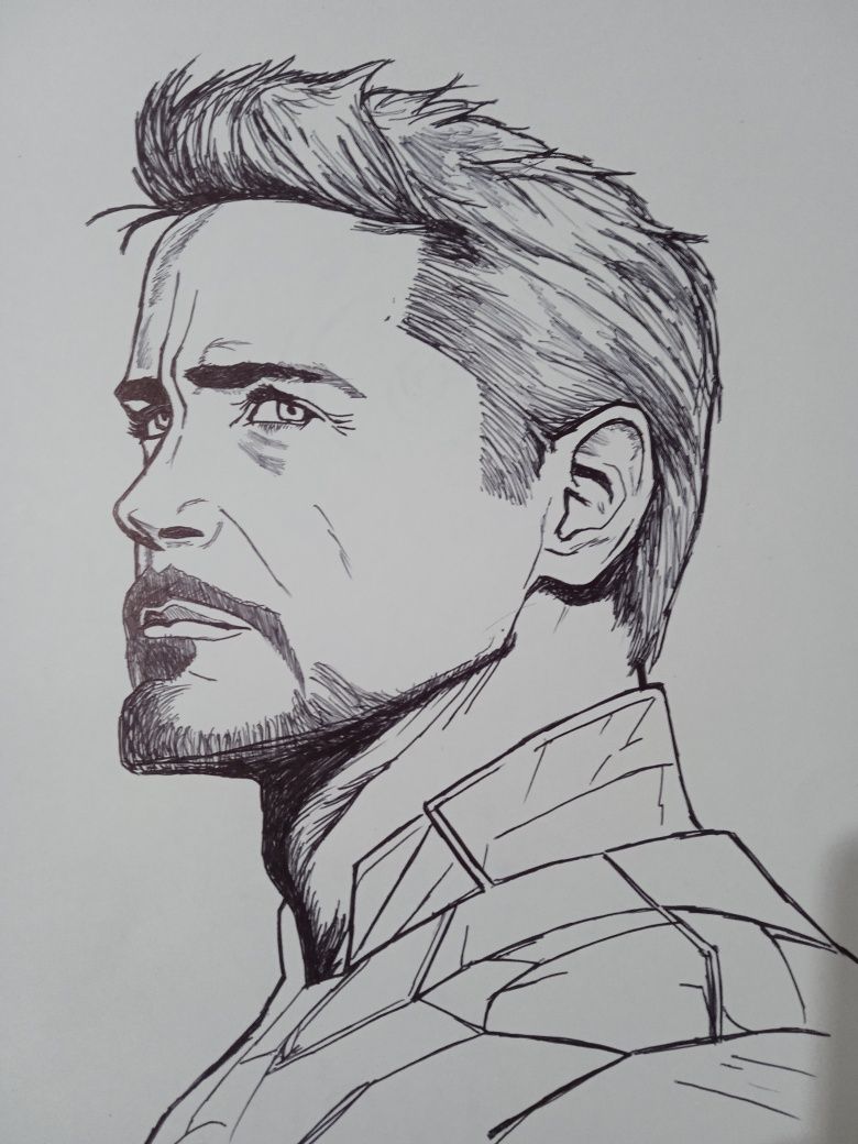 TONY STARK rasmi. A3. 25 000 soʻm.