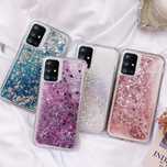 Husa fashion apa si sclipici Samsung A14, A16, A54, A55, A13, S21 Fe