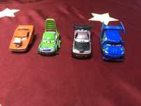 Disney Pixar Cars Lightning McQueen Racing Wingo, Snod-rod, Dj, Boost.