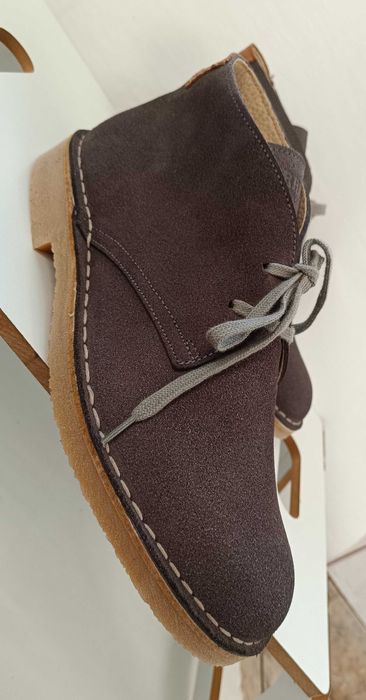 Ghete chukka suede 43 44 plain toe Carrera NOI piele naturala moale