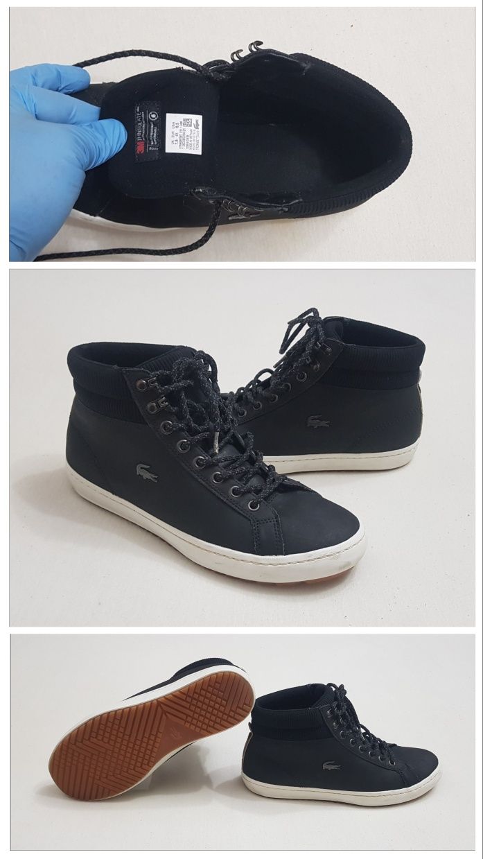 Ghete iarnă LACOSTE Strainghtset Thinsulate Insulation Water Resistant