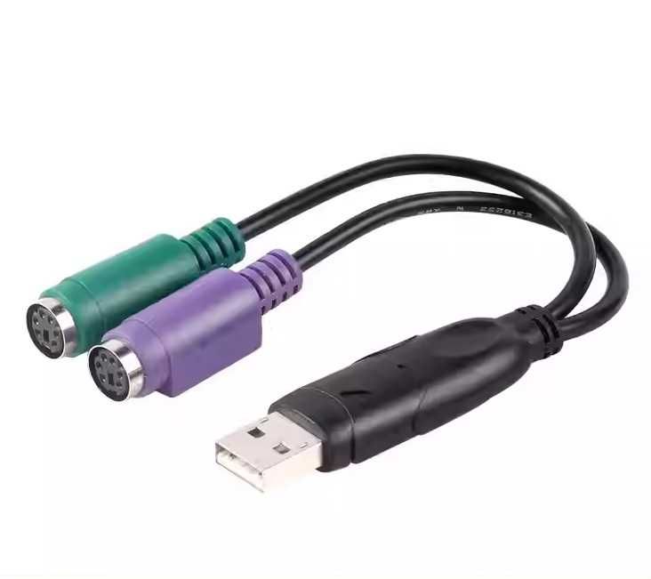 Переходник PS2 PS/2 на USB - клавиатура и мышь