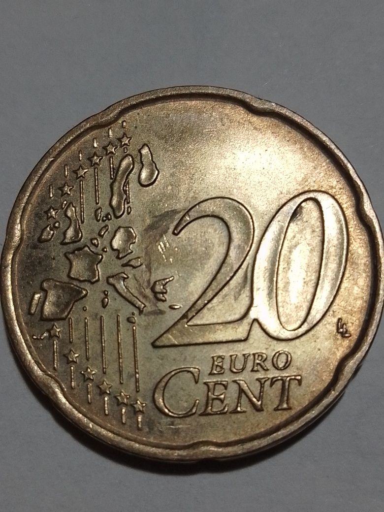 Vând moneda 20 euro cent și moneda românească 100 de lei