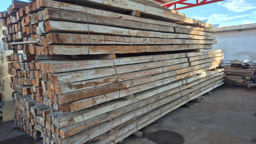 115 годишни греди от червен бор, 15х15см, 8м дължина