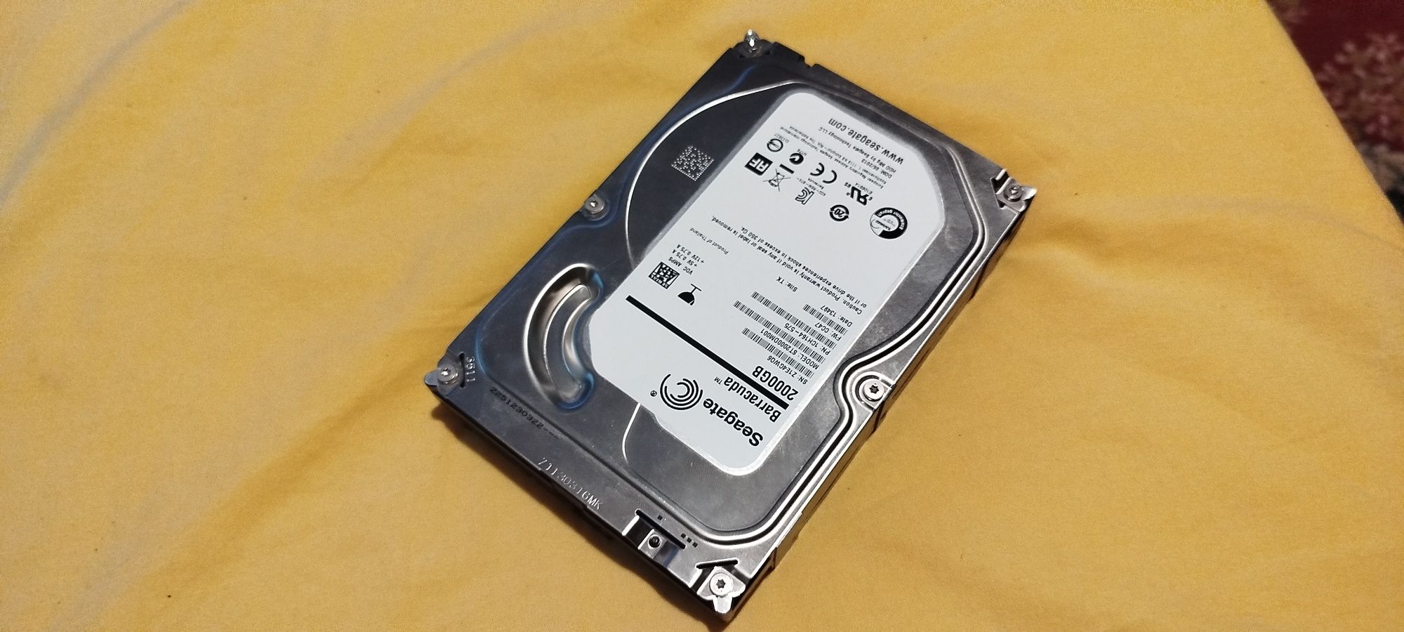 Hard disk Saegate Baracuda 2TB, 100%