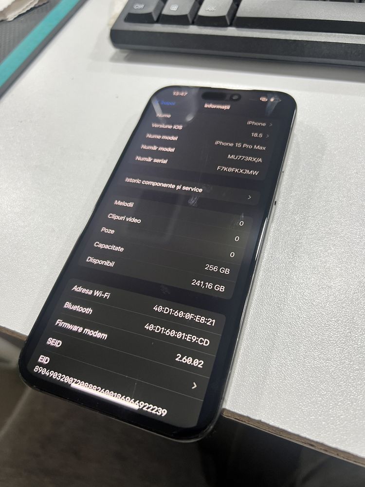 iPhone 15 Pro Max 256GB Black Titanium 12 13 14 Plus S22 S23 S24 Ultra