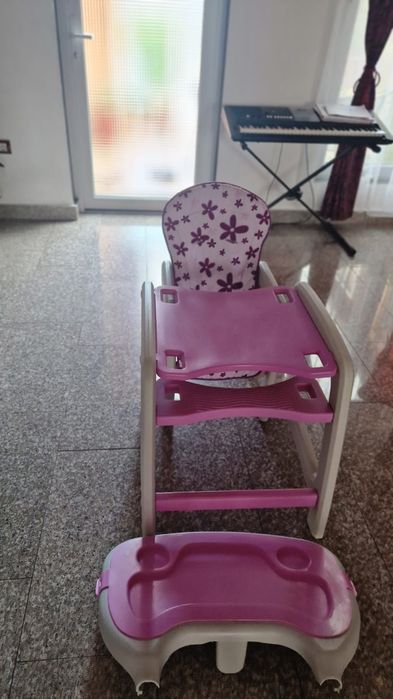 Vând scaun de masă multifuncțional 2 în 1 mov