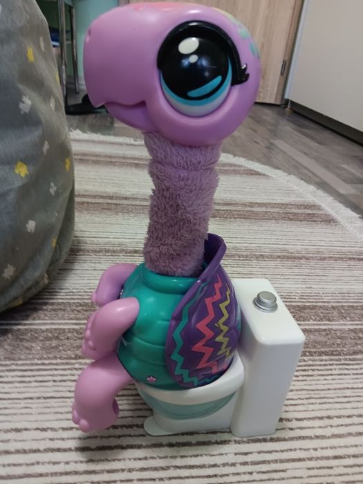 Интерактивна играчка Moose Little Live Pets - Костенурка с тоалетна