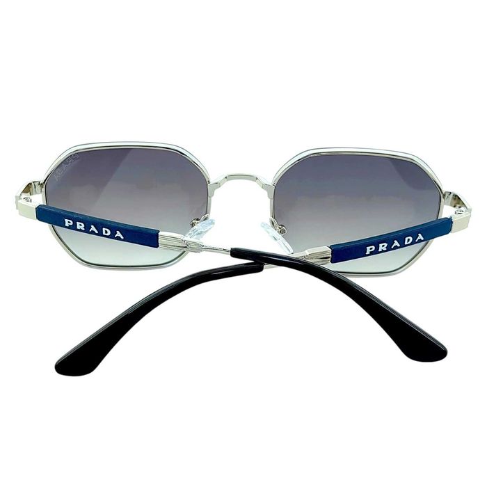 Prada2026 унисекс слънчеви очила ромбоидни стъкла и метална рамка