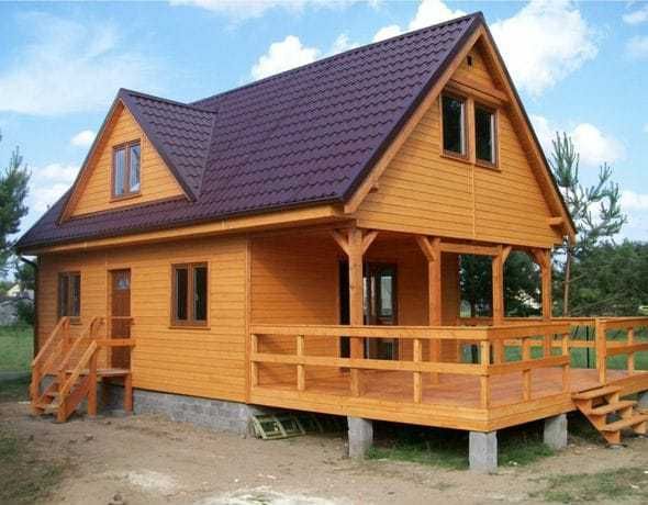 Cabane tip A la cheie, case modulare pe structura metalica