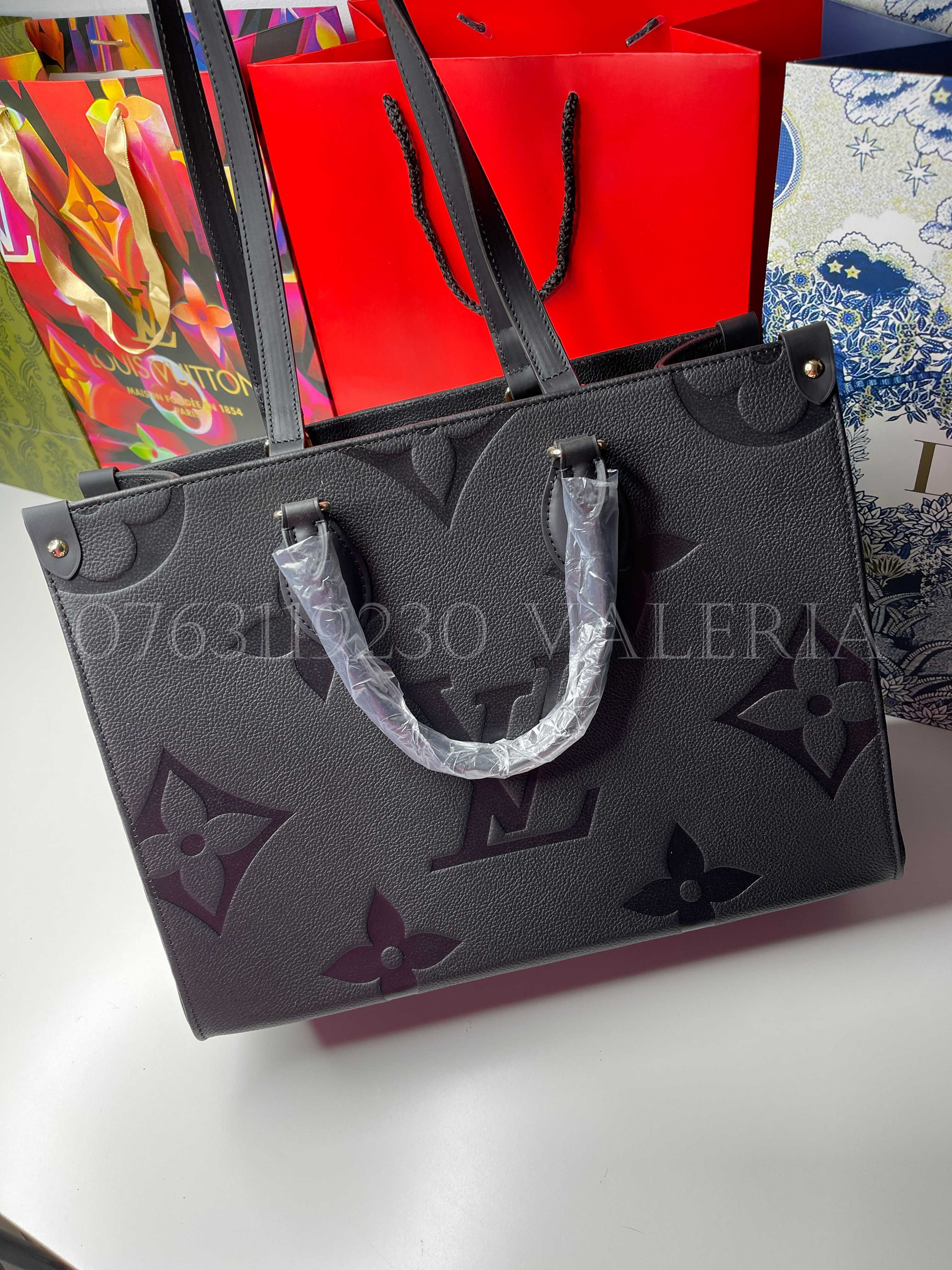 Geanta Louis Vuitton - Negru Oversized Empreinte Onthego