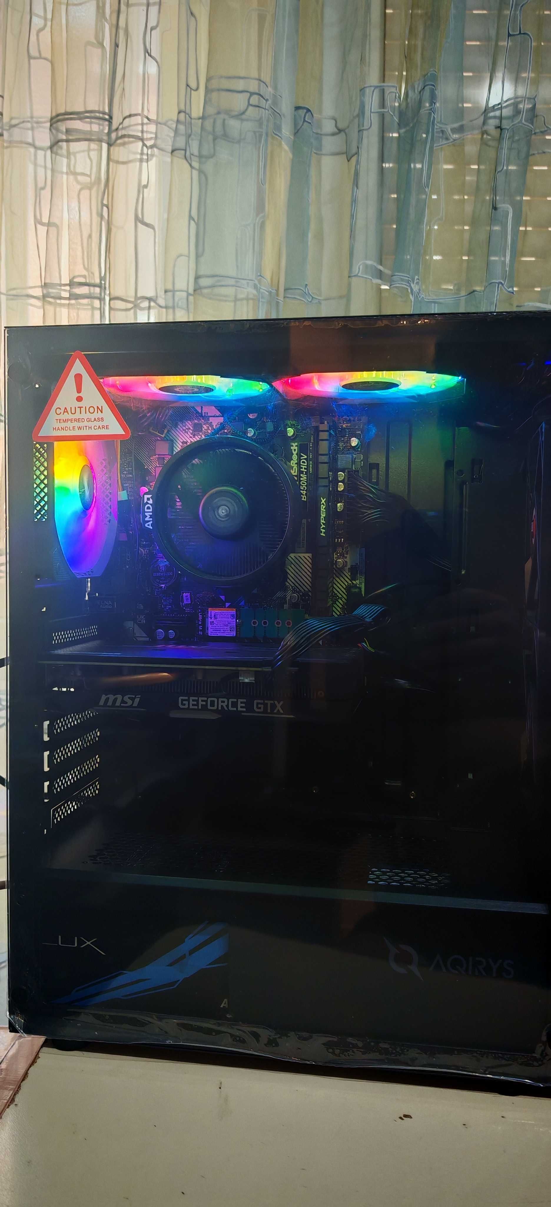 Добро Геймърско РС R5 5500/16Gb/512GB SSD+1Tb HDD/GTX 1660TI/Гаранция