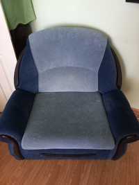 Кресло, цвет темно синий