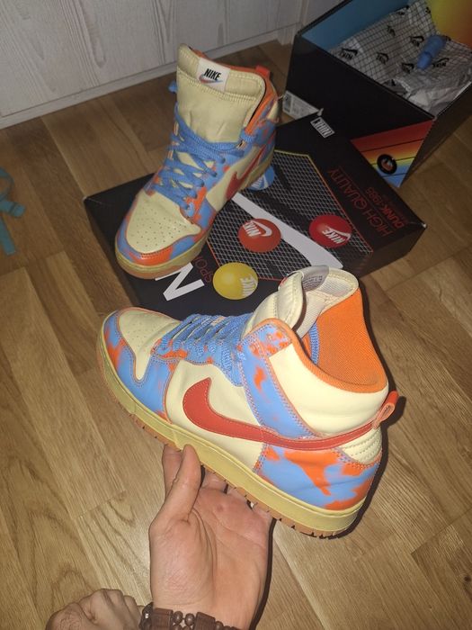 Nike Dunk High 1985 "Orange Acid Wash"