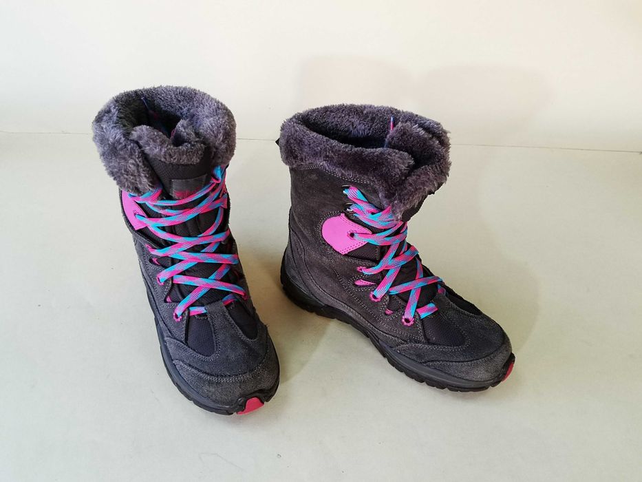 Bocanci Piele Moonboot copii 34 35 Ghete Imblanite Jack Wofskin Ca NOI