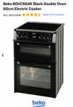 Електрическа печка Beko BDVC664K Black Double Oven 60cm