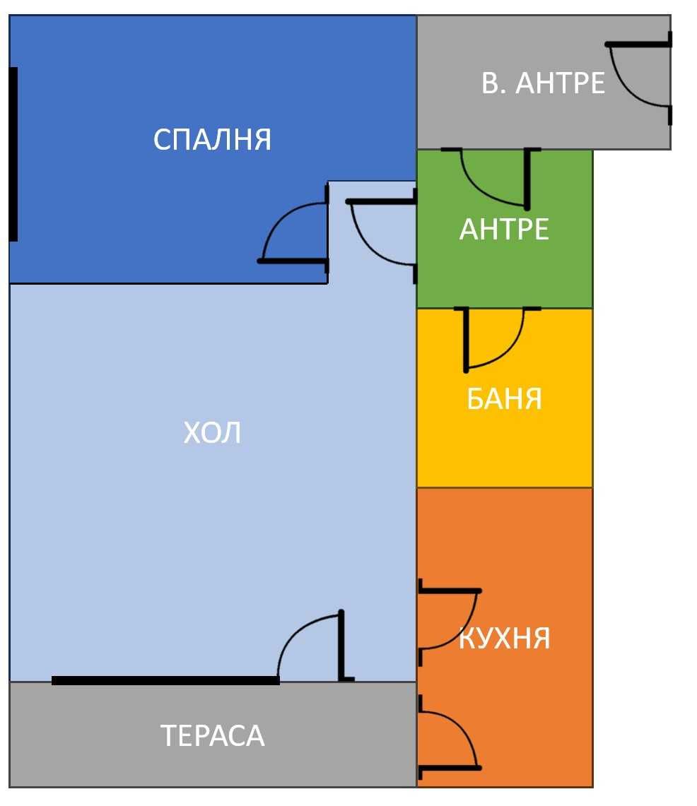 Двустаен апартамент в Самара 1