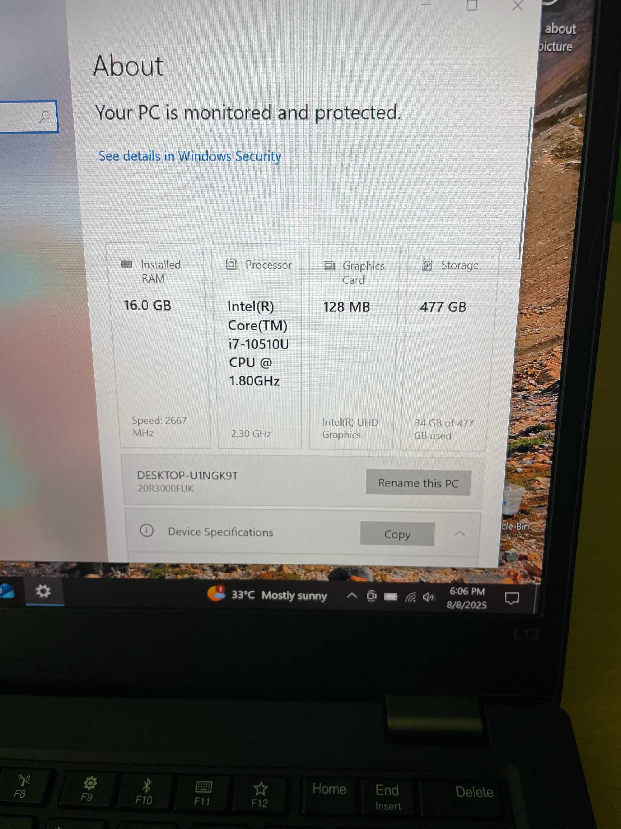 Lenovo ThinkPad L13 - i7-10510u, 16GB RAM, 512GB NVMe PCle SSD M.2 FHD